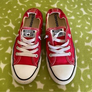 Converse Chuck Taylor All Star Shoreline Slip elastic stretch red no tie 7, 37.5